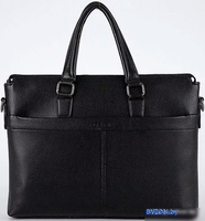 Мужская сумка Poshete 250-8332-3-BLK (черный) - фото