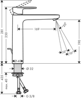 Смеситель Hansgrohe Vernis Blend 71552670 - фото2
