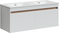 Sancos Тумба под умывальник Smart SM120-2W (белый глянец) - фото