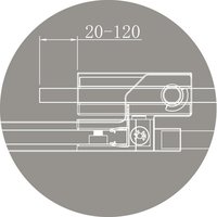 Душевая дверь Cezares SLIDER-B-1-70/80-GRIGIO-Cr - фото2