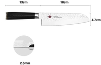 Кухонный нож Fissman Сантоку Kensei Kojiro 2558 - фото2