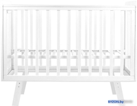 Приставная детская кроватка Indigo Style На ножках (белый) - фото