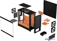 Корпус Fractal Design Pop Air RGB Orange Core TG Clear Tint FD-C-POR1A-05 - фото2