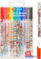 Набор гелевых ручек ArtSpace Shiny Unicorn GP10_97238 (10 цв) - фото