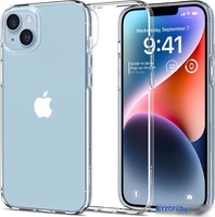Чехол для телефона Spigen Liquid Crystal iPhone 14 Crystal Clear ACS05033 (прозрачный) - фото
