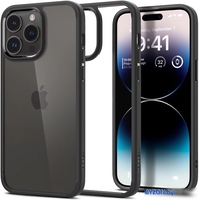Чехол для телефона Spigen Ultra Hybrid iPhone 14 Pro Max ACS04817 (черный матовый) - фото