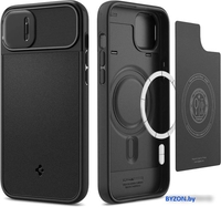 Чехол для телефона Spigen Optik Armor Mag Magsafe iPhone 14 Plus Black ACS04923 (черный) - фото
