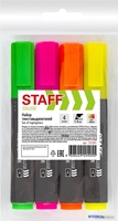 Набор текстовыделителей Staff College Stick 151501 (4 шт) - фото