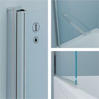 Стеклянная шторка для ванны IDDIS RAY6CS9i90 - фото2