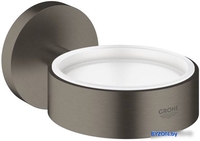 Держатель для мыльницы и стакана Grohe Essentials 40369AL1 (матовый темный графит) - фото