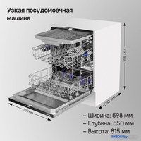 Встраиваемая посудомоечная машина MAUNFELD MLP-123I - фото2