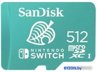 Карта памяти SanDisk For Nintendo Switch microSDXC SDSQXAO-512G-GN3ZN 512GB - фото
