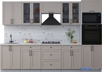 Готовая кухня Интерлиния Тренд 3.0В (луна/луна/бискайская сосна) - фото