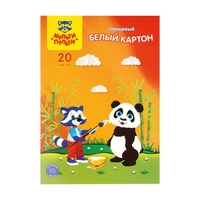 Набор белого картона Мульти-пульти Приключения Енота КБ20_31564 (20 л) - фото