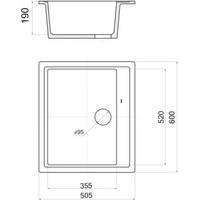 Кухонная мойка Wisent W600-30 (кремовый) - фото2