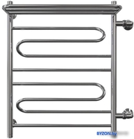 Полотенцесушитель Granula Браво, с полочкой боковое подключение правое 50х60 см - фото2