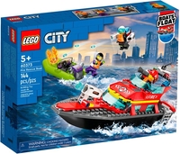 Конструктор LEGO City 60373 Пожарная спасательная лодка - фото