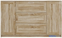 Комод Mio Tesoro Сириус 2 двери и 3 ящика 156x95 2.02.03.290.3 (дуб сонома) - фото2