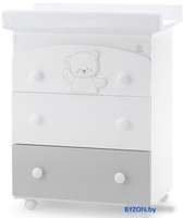 Детский комод Italbaby Jolie 070.7028-0530 (белый/серый) - фото