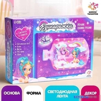 Набор для создания поделок/игрушек Школа талантов Ночник своими руками. Единорожки 4940792 - фото