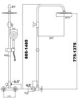 Душевая система Fmark FS8435 - фото2