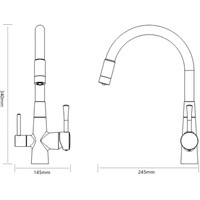 Смеситель Savol S-L1806H-02 - фото2
