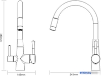Смеситель Savol S-L1806L-02 - фото2