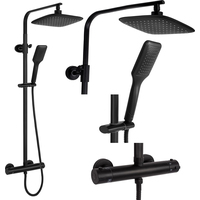 Душевая система Rea Tom Black REA-P7101 - фото
