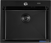 Кухонная мойка ARFEKA AF 600*505 Black PVD Nano - фото