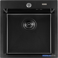 Кухонная мойка ARFEKA Eco AR 500*500 Black PVD Nano - фото