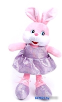 Классическая игрушка Sima-Land Зайка в розовом платье 7619108 - фото
