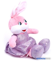 Классическая игрушка Sima-Land Зайка в розовом платье 7619108 - фото2