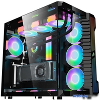 Корпус 1stPlayer Steampunk SP9 (черный) - фото