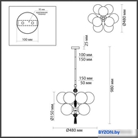 Подвесная люстра Odeon Light Palle 5405/9 - фото2