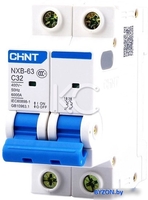 Выключатель автоматический Chint NXB-63 2P 4A 6кА C - фото