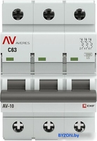 Выключатель автоматический EKF Averes AV-10 3P 63A (C) 10kA mcb10-3-63C-av - фото2
