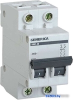 Выключатель автоматический Generica ВА 47-29 2Р 32А 4.5кА MVA25-2-032-C - фото