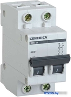 Выключатель автоматический Generica ВА 47-29 2Р 40А 4.5кА MVA25-2-040-C - фото