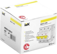 Выключатель автоматический IEK ВА 47-150 125А 3Р 15кА С MVA50-3-125-C - фото2