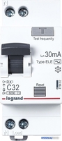 Дифференциальный автомат Legrand RX3 1P+N C 32А 30мА 6кА 2М AC 419402 - фото