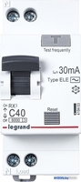 Дифференциальный автомат Legrand RX3 1P+N C 40А 30мА 6кА 2М AC 419403 - фото