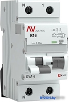 Дифференциальный автомат EKF Averes DVA-6 2P 16А 30мА (B) 6кА тип A rcbo6-1pn-16B-30-a-av - фото