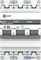 Выключатель автоматический EKF ВА 47-63 3P 32А (C) 4.5kA PROxima mcb4763-3-32C-pro - фото2