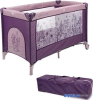 Манеж-кровать Amarobaby Multiform Flowers AMARO-26MFL-F (фиолетовый) - фото2