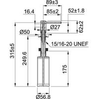 Дозатор для жидкого мыла Franke Comfort 112.0652.763 (черный матовый) - фото2