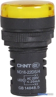 Лампа сигнальная Chint ND16-22D/2 AC/DC 230В (R) 593076 (желтый) - фото