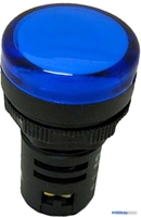 Лампа сигнальная Chint ND16-22DS/2 AC/DC 24В (R) 592937 (синий) - фото
