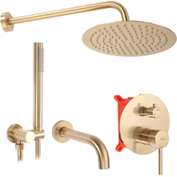 Душевая система Rea Lungo Matt Gold REA-P6609 - фото