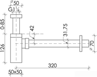 Сифон Ceramica Nova 70002CH - фото2