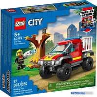 Конструктор LEGO City 60393 Спасательный пожарный внедорожник - фото